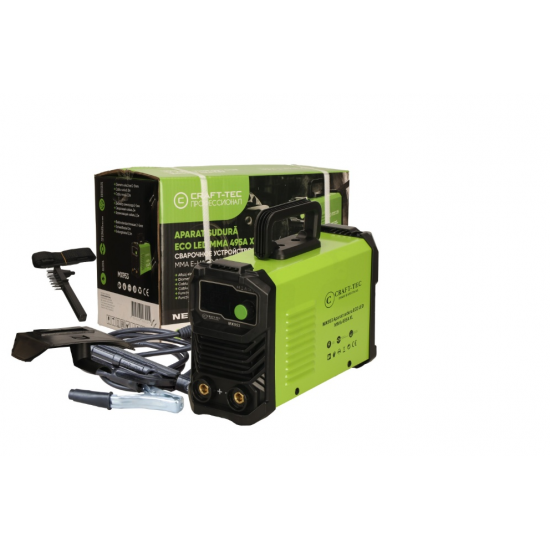 Aparat de sudura invertor 495A, cablu sudura 3m, functie anti-stick, protectie la suprasarcina, Accesorii incluse, afisaj digital, IP21S, 1.6-5mm, Craft-Tec MX953