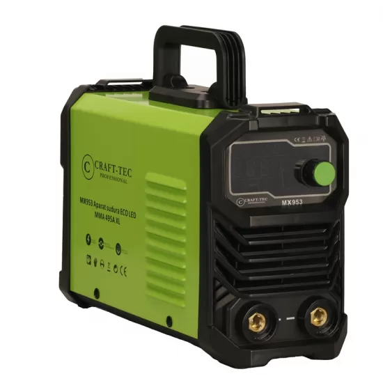 Aparat de sudura invertor 495A, cablu sudura 3m, functie anti-stick, protectie la suprasarcina, Accesorii incluse, afisaj digital, IP21S, 1.6-5mm, Craft-Tec MX953