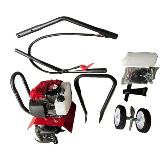 Cultivator/ Motocultor 8.5 cp, 2timpi, 58cc, 300mm latime lucru, easy-start, accelarie pe maner, 10.000rpm, Campion Professional CMP1822