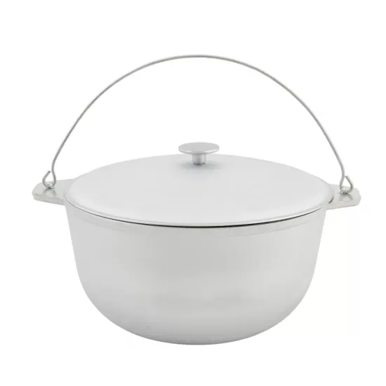 Ceaun tuci aluminiu alimentar cu capac, capacitate 10 litri ELEFANT