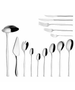 Set tacamuri inox 70 piese cu finisaj oglinda – cutie cadou eleganta BH/2763