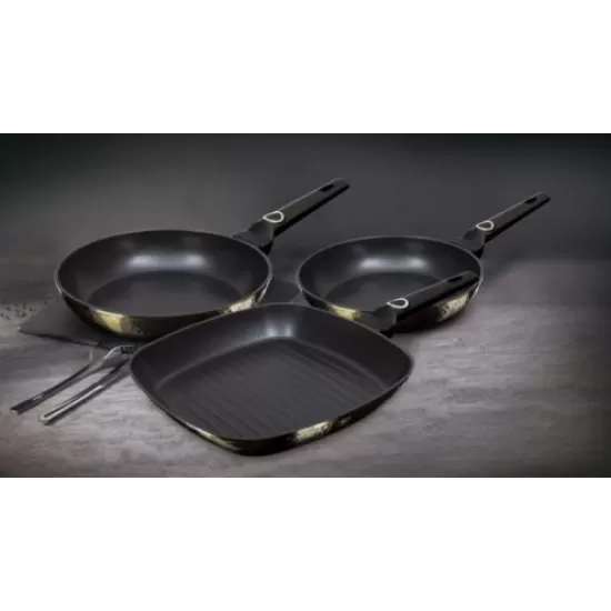 Set 3 tigai cu strat titan Primal Gloss Berlinger Haus BH 6073