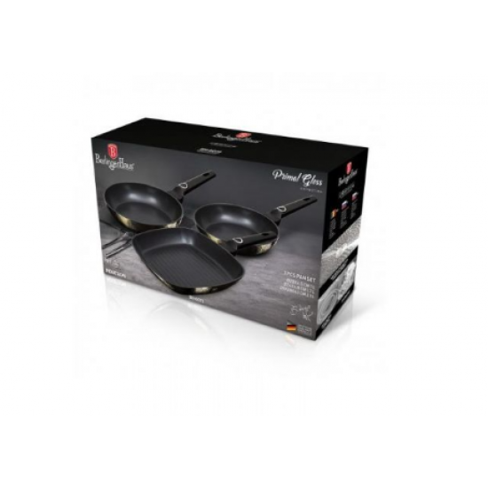 Set 3 tigai cu strat titan Primal Gloss Berlinger Haus BH 6073
