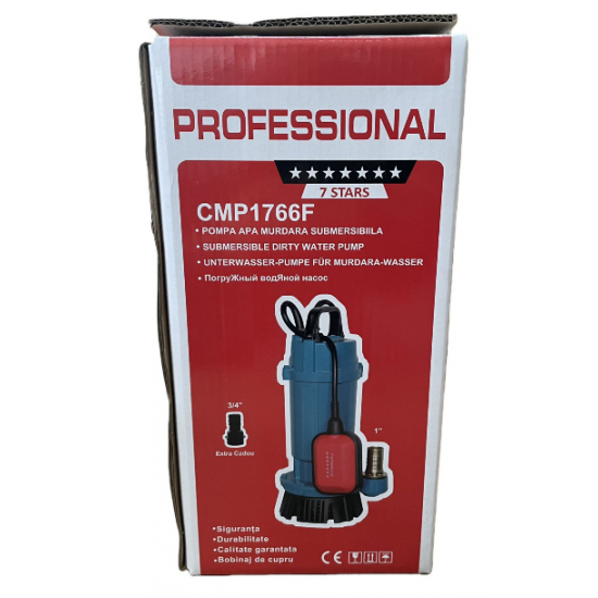 Pompa Submersibila apa murdara /curata Campion QDX3-25 0.75KW,Debit 3 m3/h,refulare 25 m,cu plutitor