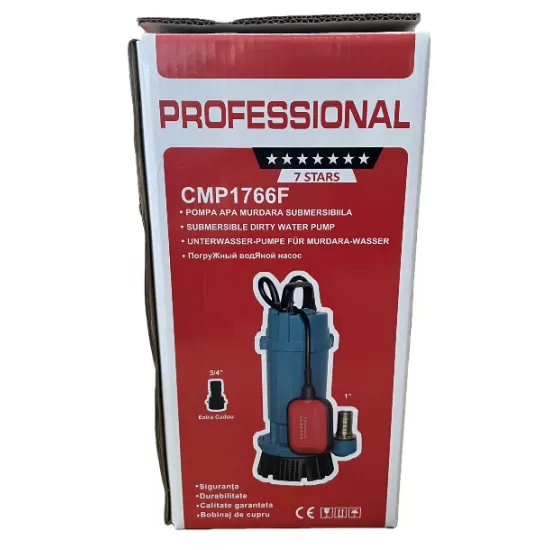 Pompa Submersibila apa murdara /curata Campion QDX3-25 0.75KW,Debit 3 m3/h,refulare 25 m,cu plutitor