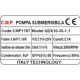 Pompa Submersibila apa murdara /curata Campion QDX10-35 1.1 KW,Debit 10m3/h,refulare 35 m, Debit marit 2 toli / 1.5 toli / 1 tol  fara plutitor