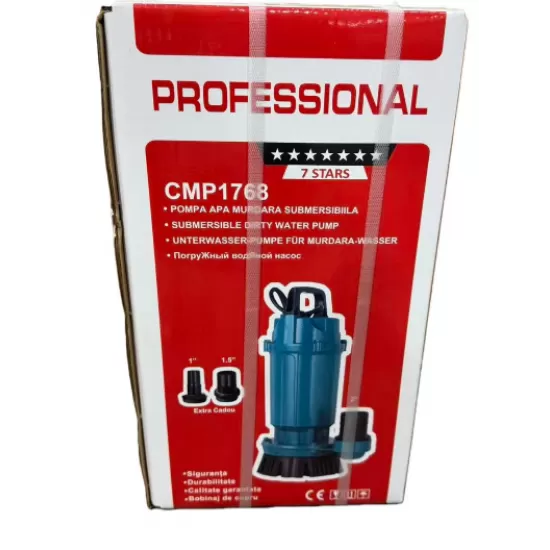 Pompa Submersibila apa murdara /curata Campion QDX45 1.5KW KW,Debit 30 m3/h,refulare 45 m, Debit marit 2 toli / 1.5 toli / 1 tol Fara plutitor