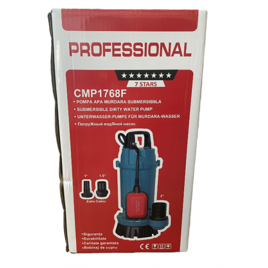 Pompa Submersibila apa murdara /curata Campion QDX45 1.5KW KW,Debit 30 m3/h,refulare 45 m, Debit marit 2 toli / 1.5 toli / 1 tol  cu plutitor