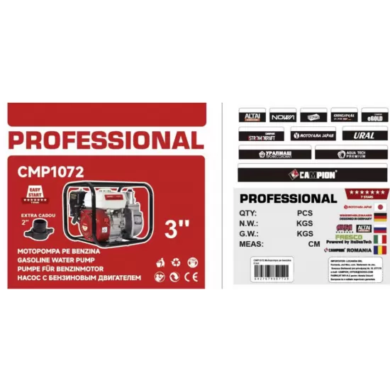 Motopompa 3 Toli + reductie 2 toli