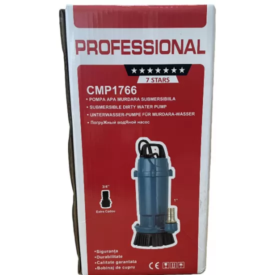 Pompa submersibila apa murdara / curata Campion QDX3-25, 0.75KW, debit 3 m³/h, refulare 25 m, fara plutitor