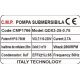 Pompa submersibila apa murdara / curata Campion QDX3-25, 0.75KW, debit 3 m³/h, refulare 25 m, fara plutitor