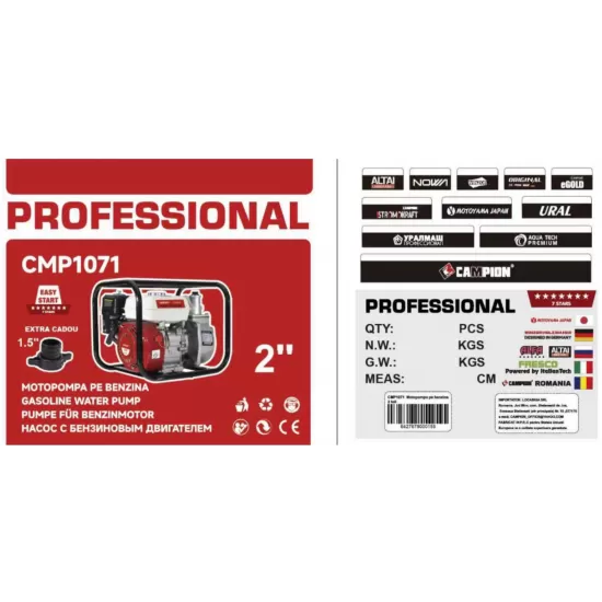 Motopompa 2 Toli + reductie 1.5 toli