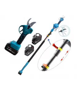 Foarfeca de vie cu acumulator, Kraft-Royal 36V 8AH cu tija telescopica 2.5m