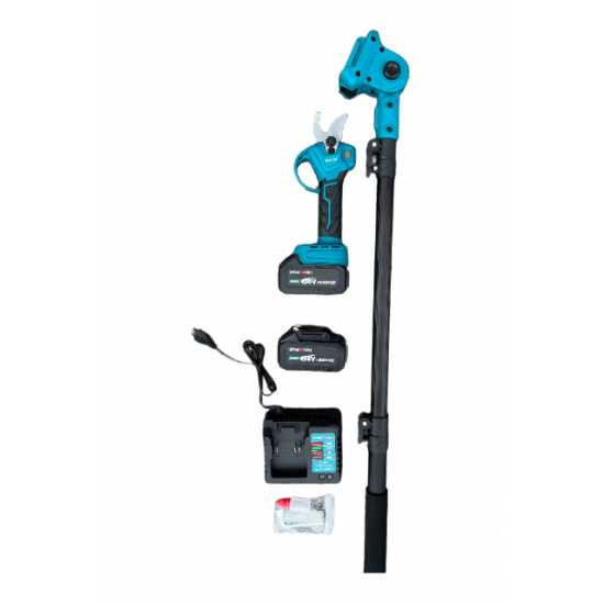 Foarfeca de vie cu acumulator, Kraft-Royal 36V 8AH cu tija telescopica 2.5m
