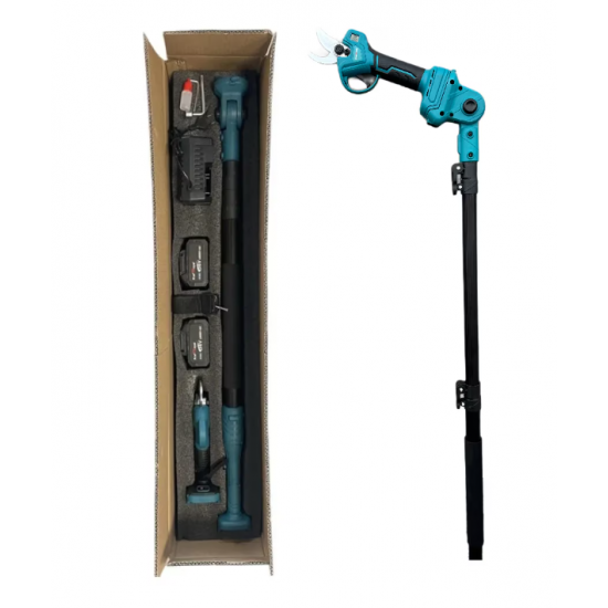 Foarfeca de vie cu acumulator, Kraft-Royal 36V 8AH cu tija telescopica 2.5m