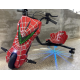 Tricicleta Electrica Drift Pentru Copii 360, Cu Suspenie, Trike, Motor 250W, Baterie 36V, 4400 mAh, Bluetooth, Viteza 15 km/h, Rosu Spiderman
