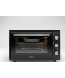 Cuptor electric Zilan ZLN2433 - 65L, 2000W, termostat 250°C, timer 90 min, geam dublu, interior emailat