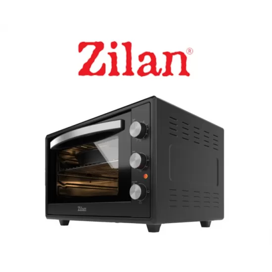 Cuptor electric Zilan ZLN2433 - 65L, 2000W, termostat 250°C, timer 90 min, geam dublu, interior emailat