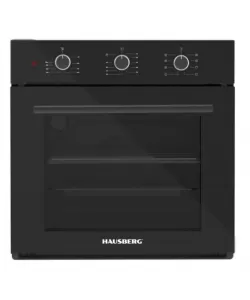 Cuptor electric incorporabil Hausberg HB-8044NG 58L 1600W Turbo 9 programe Negru