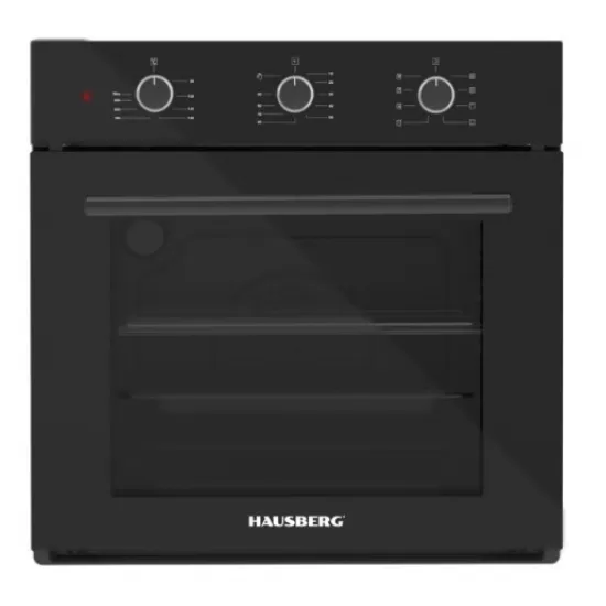 Cuptor electric incorporabil Hausberg HB-8044NG 58L 1600W Turbo 9 programe Negru