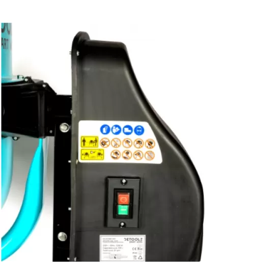 Betoniera Detoolz, capacitate 200 litri, putere 1200W, coroana fonta, cu roti