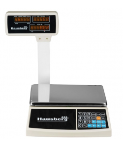 Cantar electronic Hausberg HB6051, Afisaj LCD luminos, Capacitate 30kg