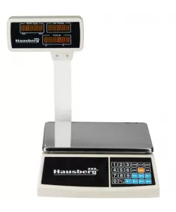 Cantar electronic Hausberg HB6051, Afisaj LCD luminos, Capacitate 30kg