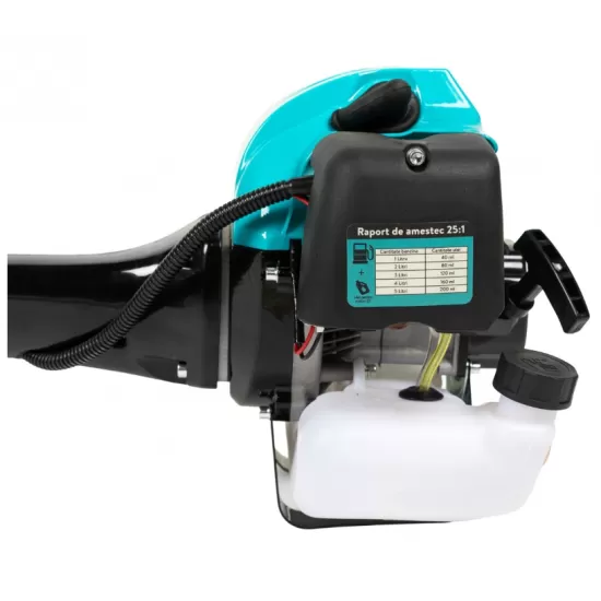 Motocoasa Detoolz 2.8CP 52CC motor benzina 2T, pornire rapida, 4 accesorii, tija 28mm