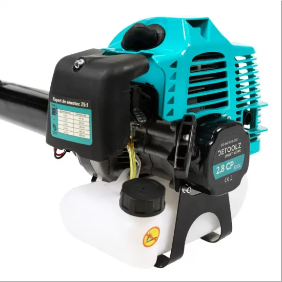 Motocoasa Detoolz 2.8CP 52CC motor benzina 2T, pornire rapida, 4 accesorii, tija 28mm
