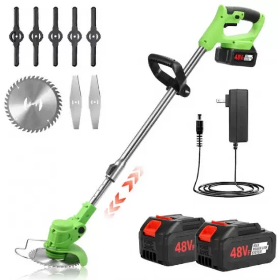 Motocositoare Electrica cu 2 Acumulatori si Accesorii CMP1823, Sistem Fara Fir, Motor Electric de Putere, Autonomie Extinsa, Design Ergonomic, Pentru Tuns Iarba si Vegetatie Usoara