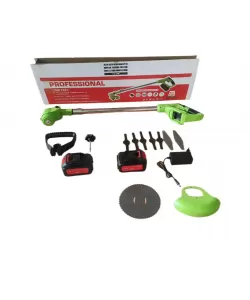 Motocositoare Electrica cu 2 Acumulatori si Accesorii CMP1823, Sistem Fara Fir, Motor Electric de Putere, Autonomie Extinsa, Design Ergonomic, Pentru Tuns Iarba si Vegetatie Usoara