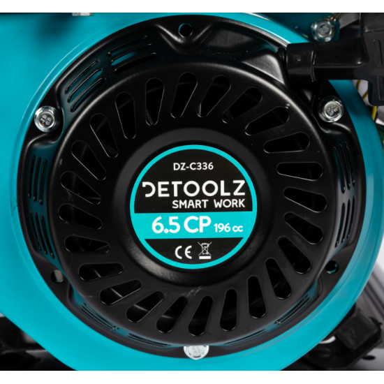 Generator Detoolz 2.5kW 2 prize 230V benzina, 4T, pornire manuala 15L fara roti G01