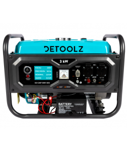 Generator  3kW 2P230 B4T pornire electrica 15L fara roti G02  Detoolz
