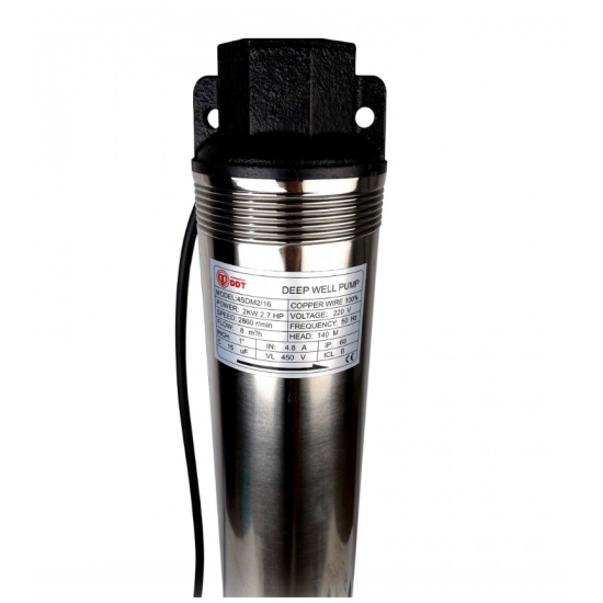 Pompa submersibila de mare adancime, 16 turbine 4SDM2-16, 2000 W, 140 m inaltime, 8 mc/h, 1.5"  DDT