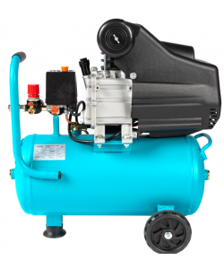 Compresor  24L cu ulei, 1500 W, debit 160L/min, 8 bar, 2 prize de aer Detoolz