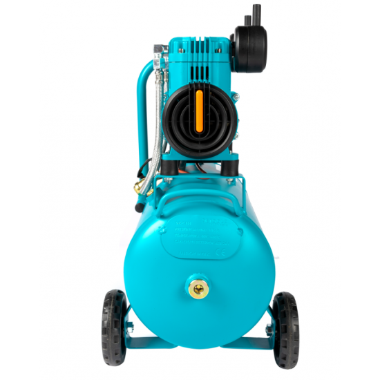 Compresor  24L fara ulei, 1500 W, debit 154L/min, 8 bar, 2 prize de aer Detoolz