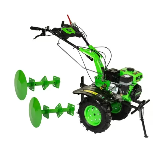 Motocultor Micul Fermier, 8.5CP, 212cc, motor pe benzina 4 timpi, 3 trepte de viteza, pornire manuala, cu roti