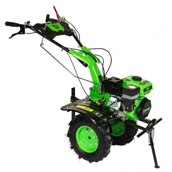 Motocultor Micul Fermier, 8.5CP, 212cc, motor pe benzina 4 timpi, 3 trepte de viteza, pornire manuala, cu roti