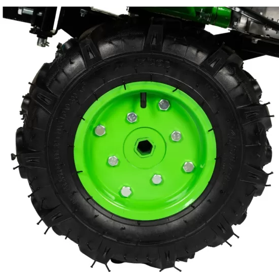 Motocultor Micul Fermier, 8.5CP, 212cc, motor pe benzina 4 timpi, 3 trepte de viteza, pornire manuala, cu roti