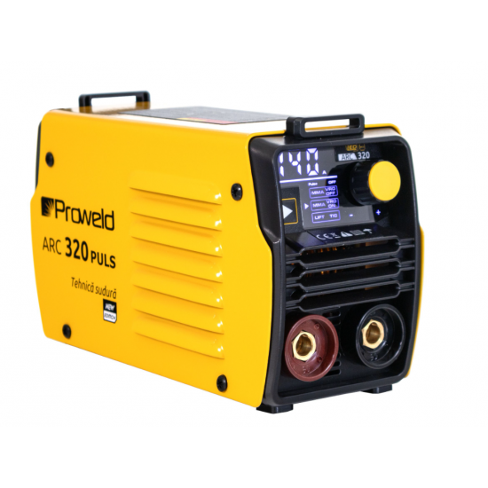 ProWELD ARC 320 Puls digital, electrozi 1.6-3.2 mm, MMA+Puls, Lift TIG+Puls, Arc Force, Hot Start, Anti-Stick, VRD