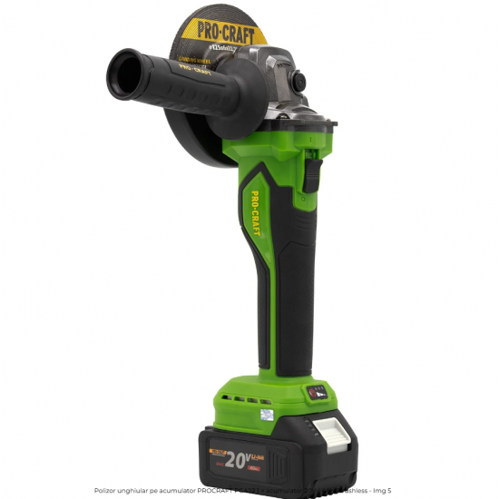 Polizor unghiular pe acumulator PROCRAFT PGA22 1 × acumulator 20V / 4Ah, Brushless