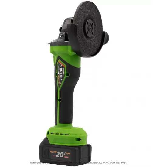 Polizor unghiular pe acumulator PROCRAFT PGA22 1 × acumulator 20V / 4Ah, Brushless