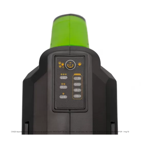 CW20 Aparat de spalat cu presiune pe acumulator PROCRAFT 30 bar, 20V/4Ah, brushlesss, NU CONTINE ACUMULATOR SI INCARCATOR