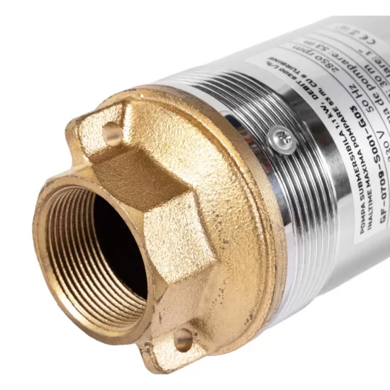 Pompa submersibila Micul Fermier, pentru apa curata, 1.1 kW, debit 6300 l/h, inaltime maxima pompare 53 m, 8 turbine