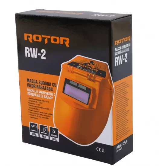 Masca de sudura automata cu vizor rabatabil ROTOR RW-2