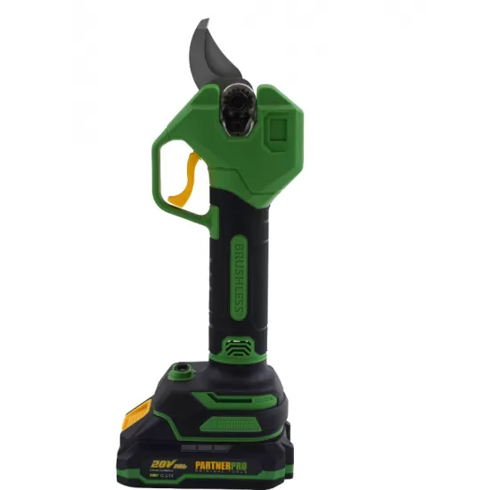 Set foarfecă de grădină și fierăstrău cu lanț pe acumulator PARTNERPRO PP-FF 5 IN 1, 2 acumulatori 20 V/2Ah Brushless