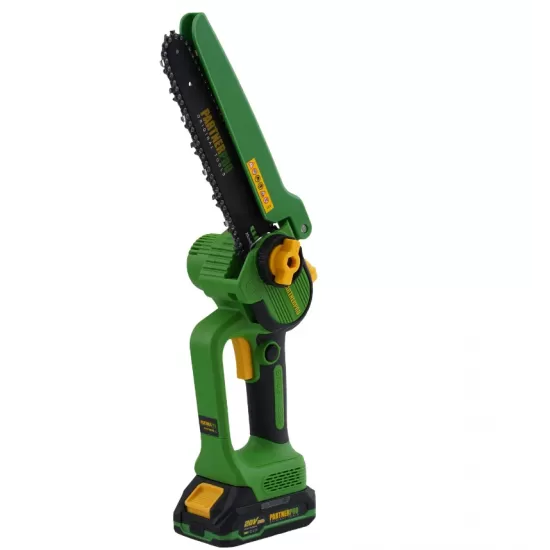 Set multifunctional pe acumulator, foarfeca de gradina, fierastrau cu lant, trimmer si tija telescopică PARTNERPRO, 2 acumulatori, brushless PP-FFTP 7 IN 1