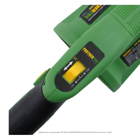 Suflanta aer cu acumulator PP-SB4.5A PARTNERPRO, 20V/4,5 Ah,Brushless, 45 m/s