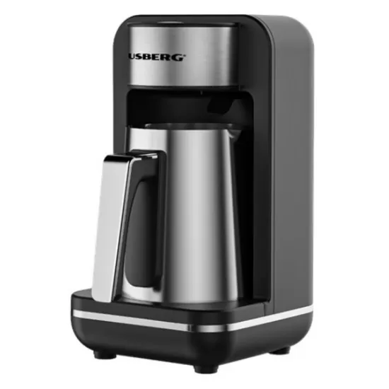 Aparat pentru preparat cafea turceasca HAUSBERG HB-3821IN, 400-500W, 250ml, protective supraincalzire, termostat, Inox-Negru