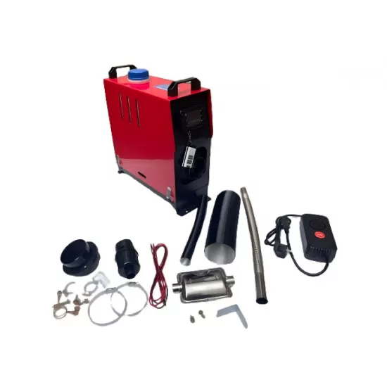 Aeroterma pe motorina 8kW, rezervor 5L, sirocou 220V/12V/24V, cu evacuare, telecomanda, afisaj digital, Campion CMP1455